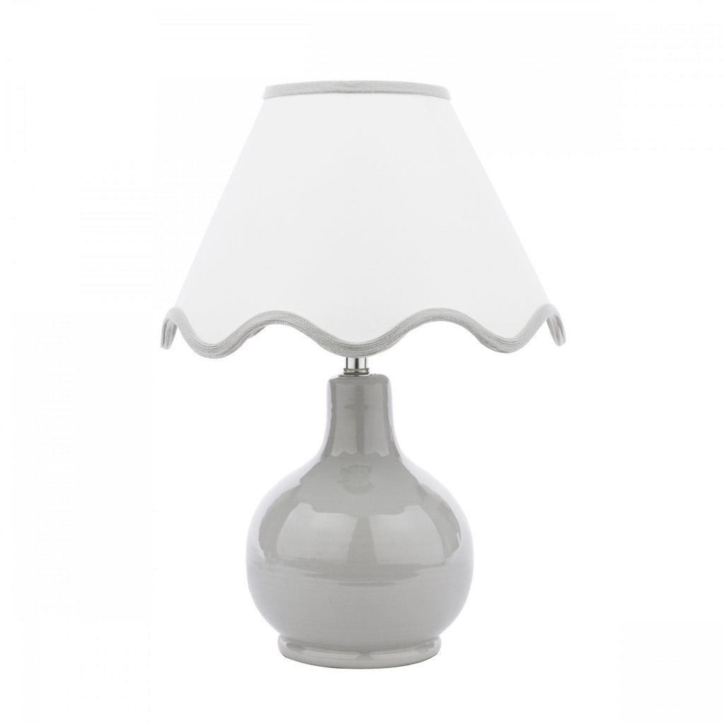 Bramhope Table Lamp In Grey Ceramic With Shade LA3756614-Q