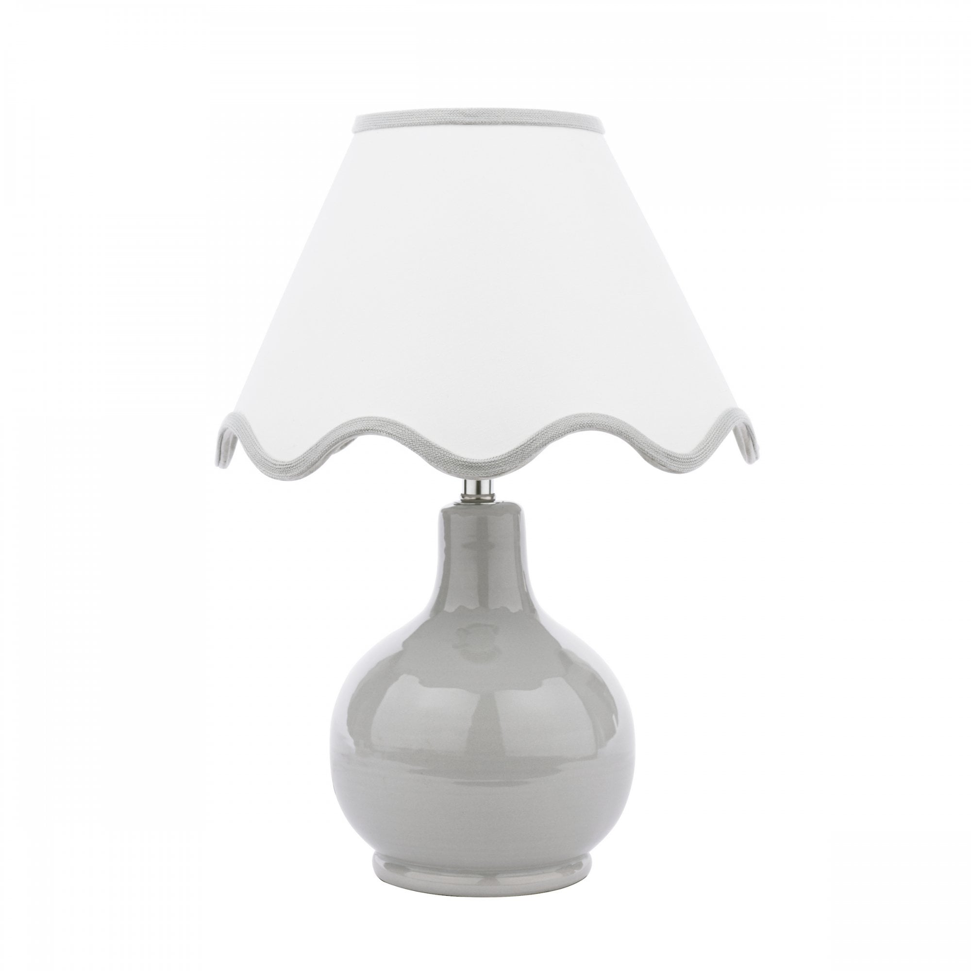 Bramhope Table Lamp In Grey Ceramic With Shade LA3756614-Q