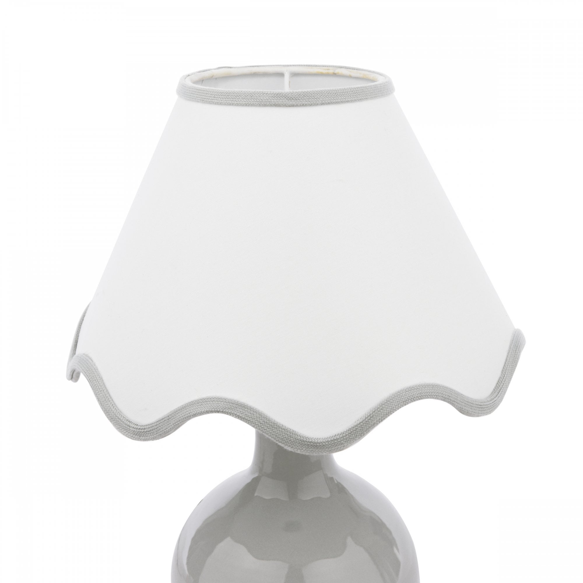 Bramhope Table Lamp In Grey Ceramic With Shade LA3756614-Q