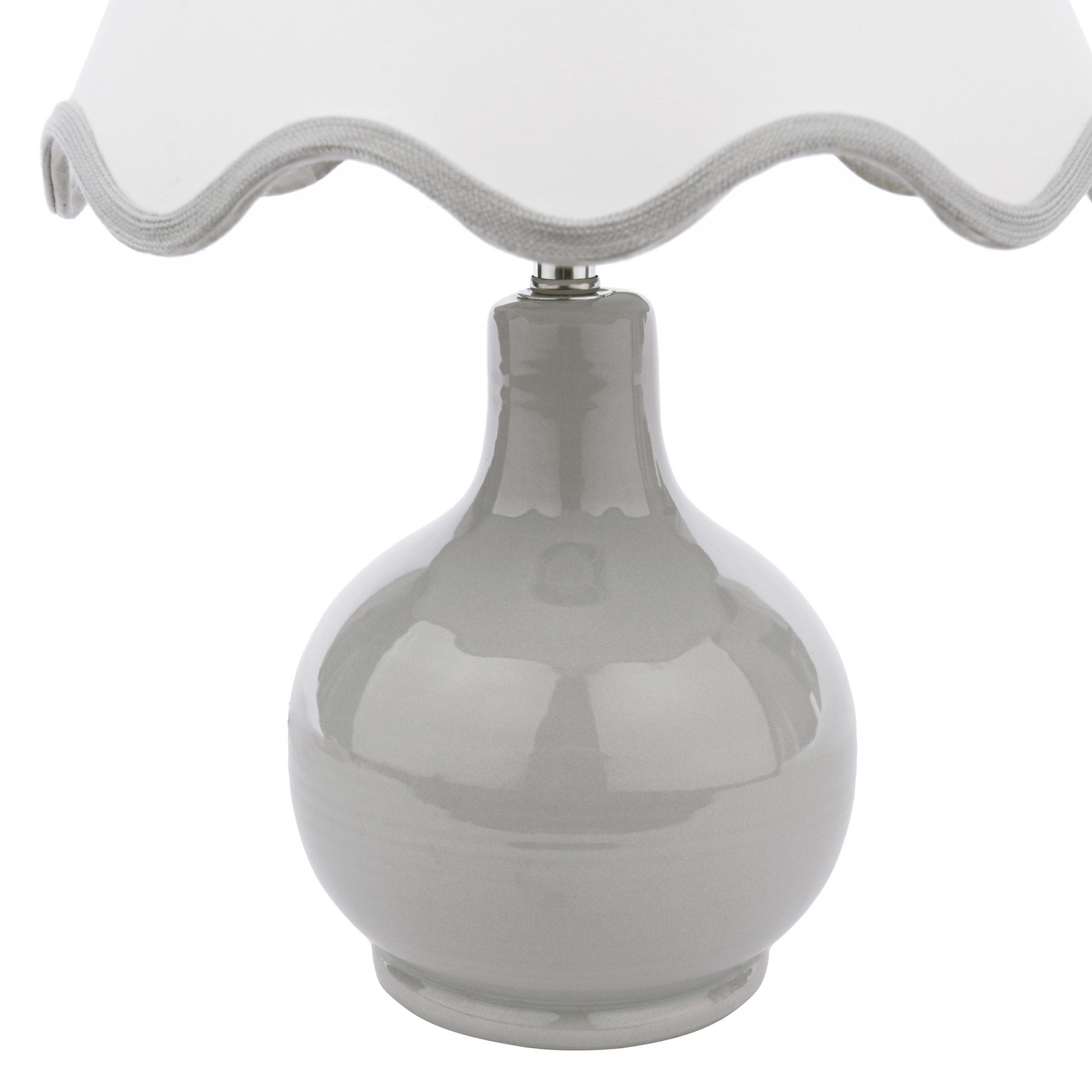 Bramhope Table Lamp In Grey Ceramic With Shade LA3756614-Q