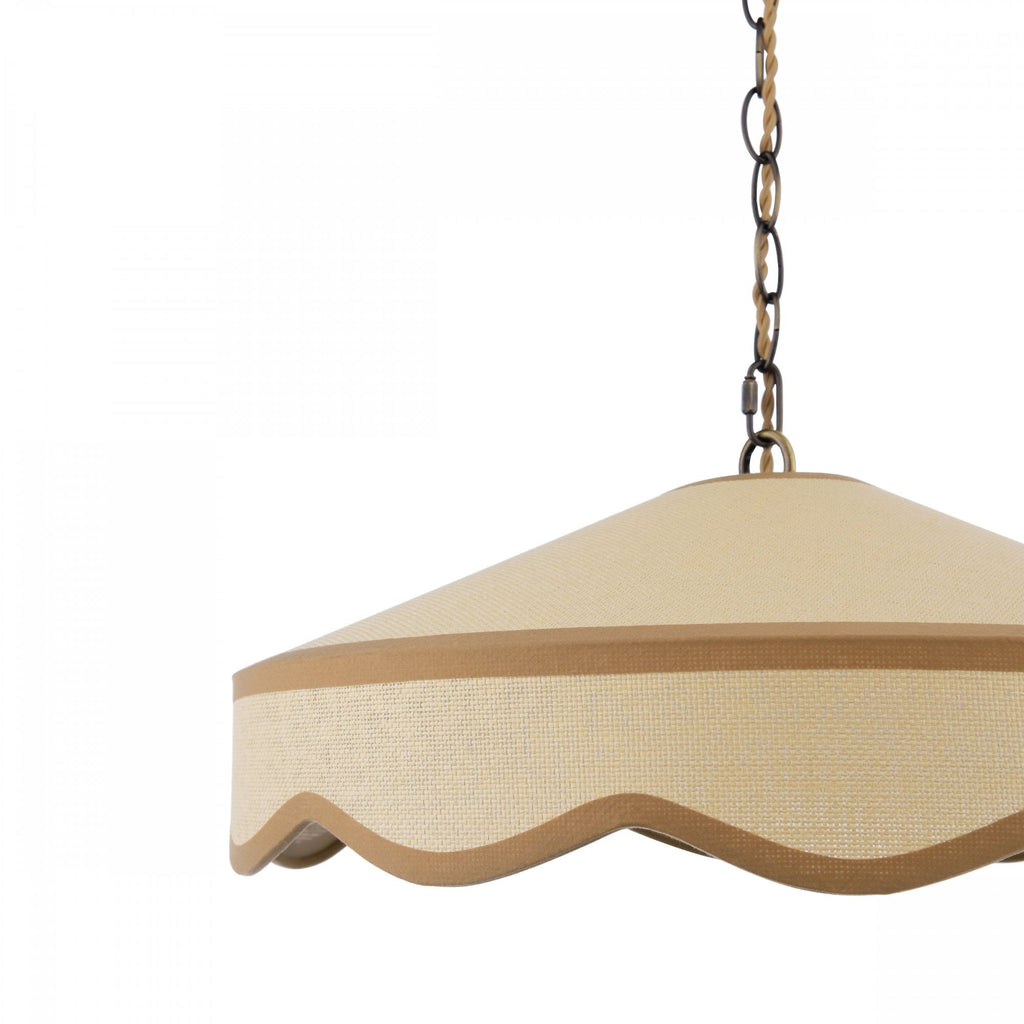 Buckenham Ceiling Pendant Light in Rattan Effect ShadeLA3756608-Q