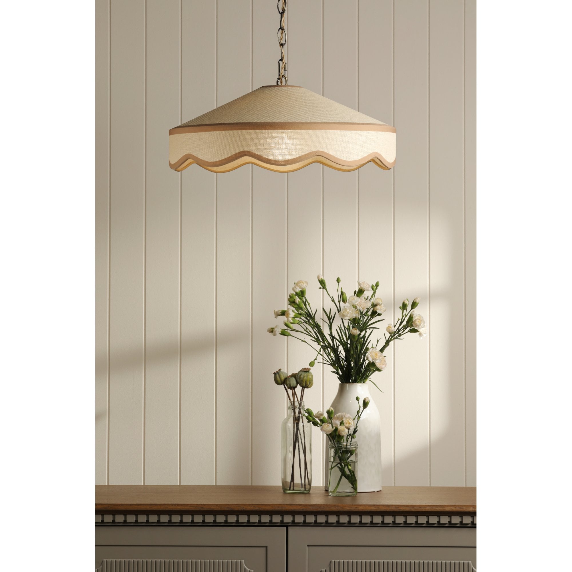 Buckenham Ceiling Pendant Light in Rattan Effect ShadeLA3756608-Q