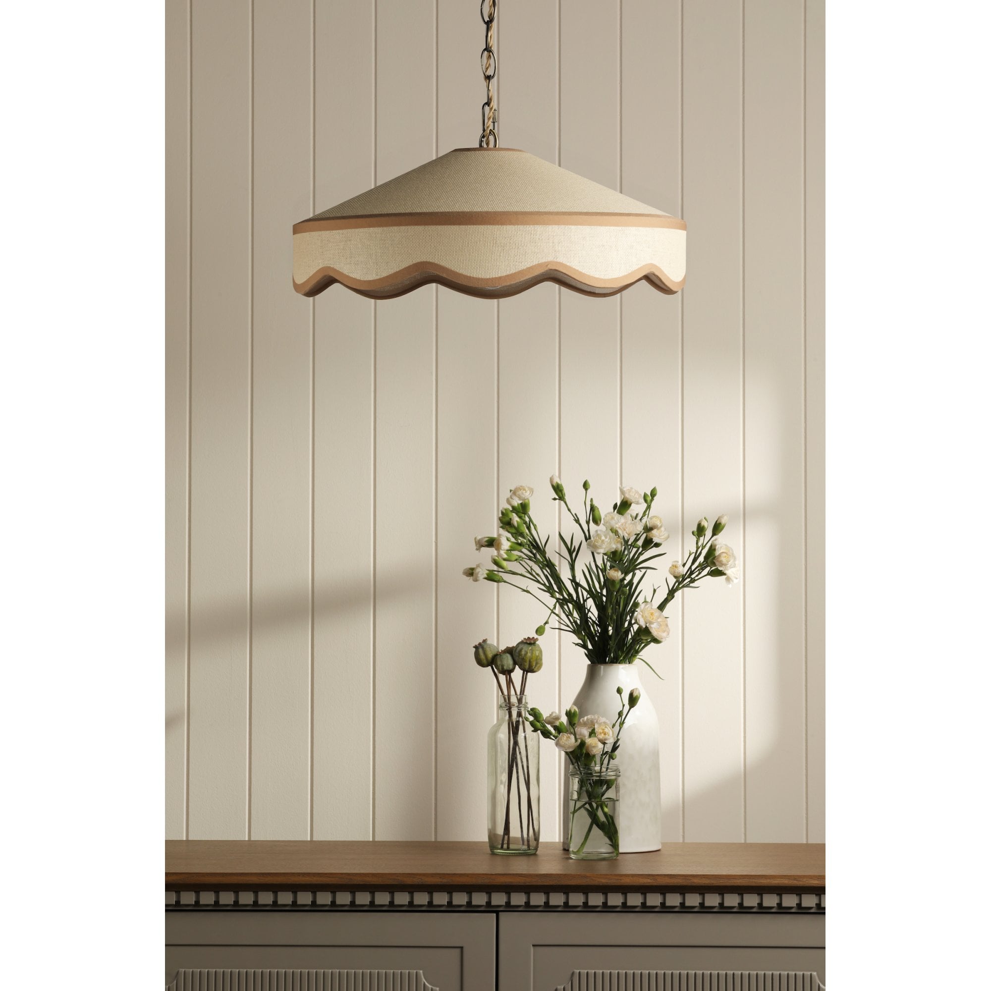 Buckenham Ceiling Pendant Light in Rattan Effect ShadeLA3756608-Q