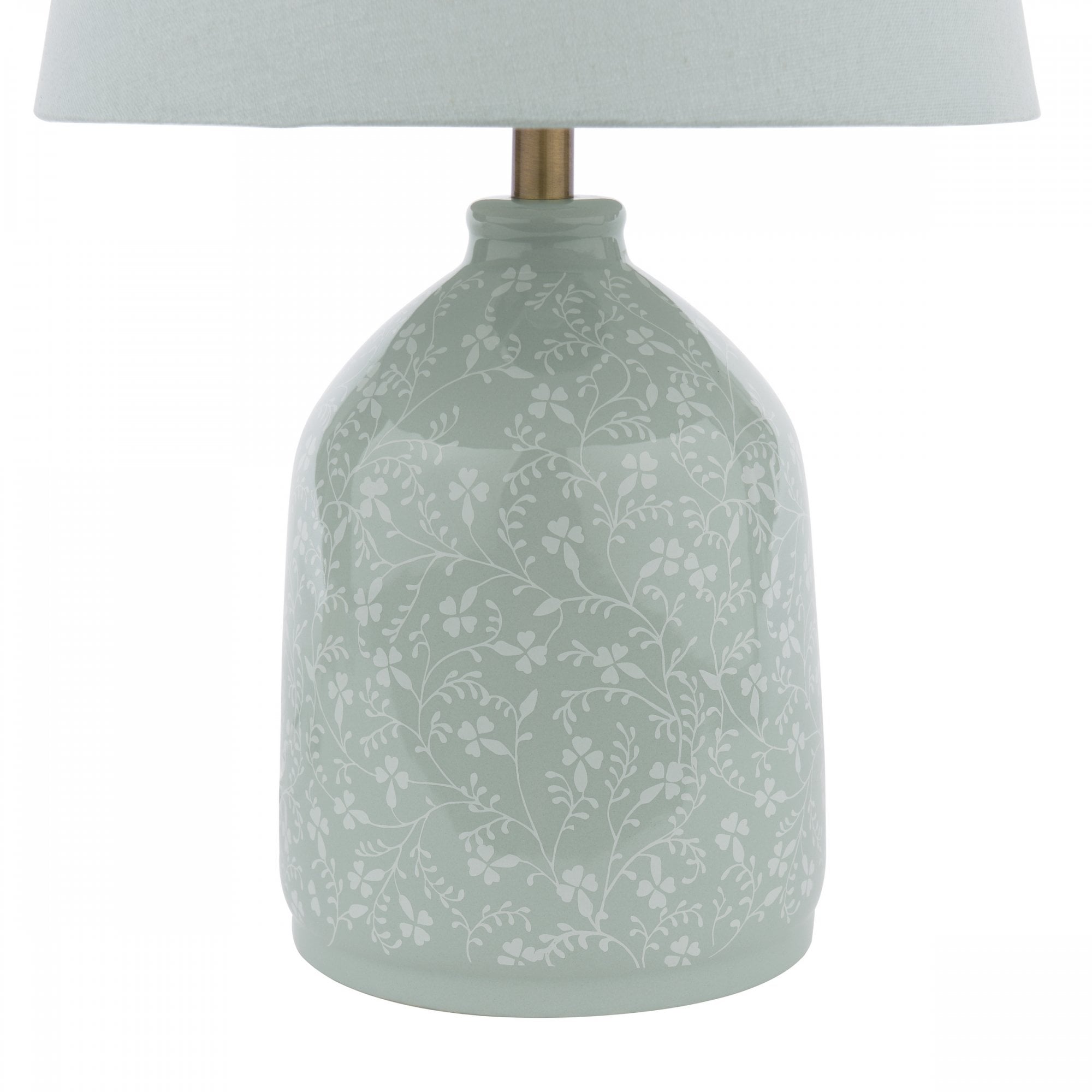 Campion Table Lamp In Blue Ceramic With Linen Shade LA3756621-Q