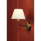 Denston Traditional Wall Light In Antique Bronze With Shade LA3756583-Q
