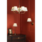 Denston Traditional Wall Light In Antique Bronze With Shade LA3756583-Q