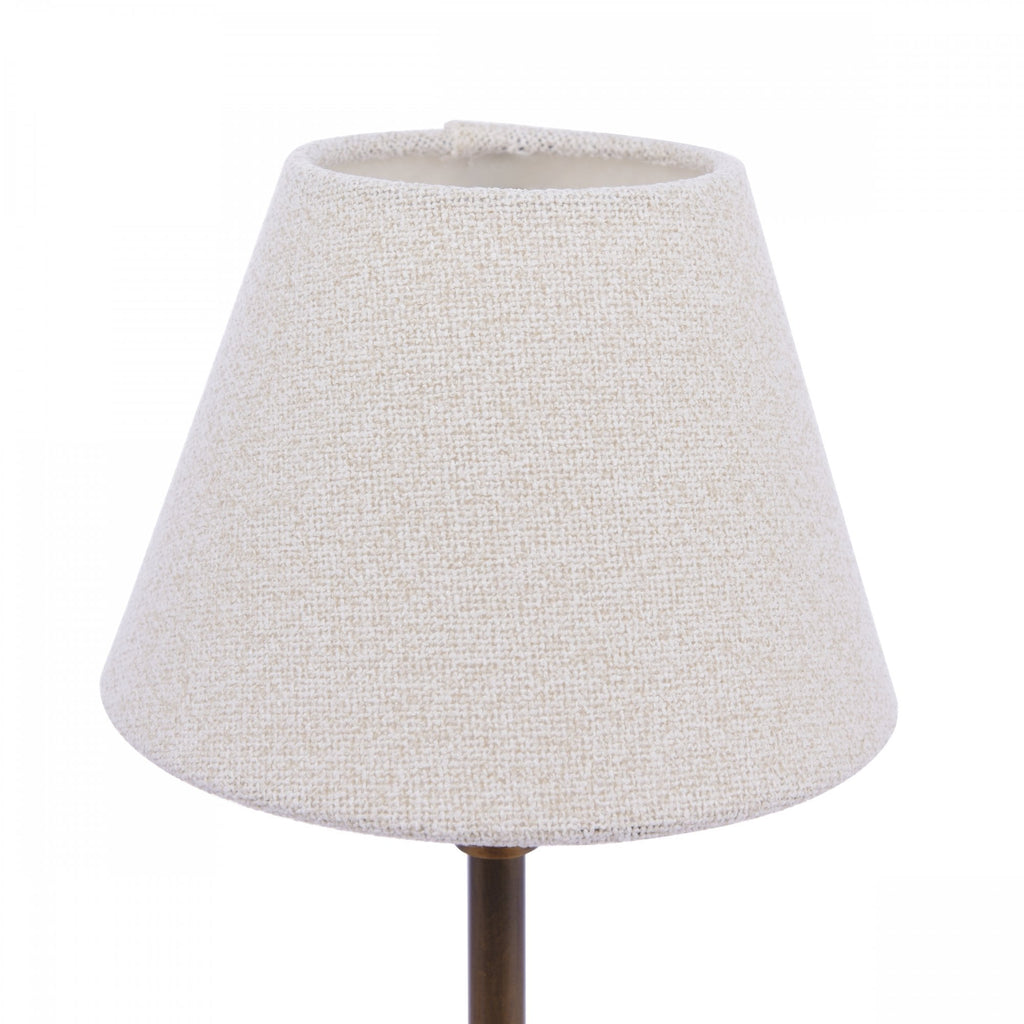Denston Traditional Table Lamp In Antique Bronze With Cotton Shade LA3756584-Q
