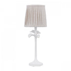 Eleni Table Lamp In Matt White Finish With Natural Linen Shade LA3756510-Q