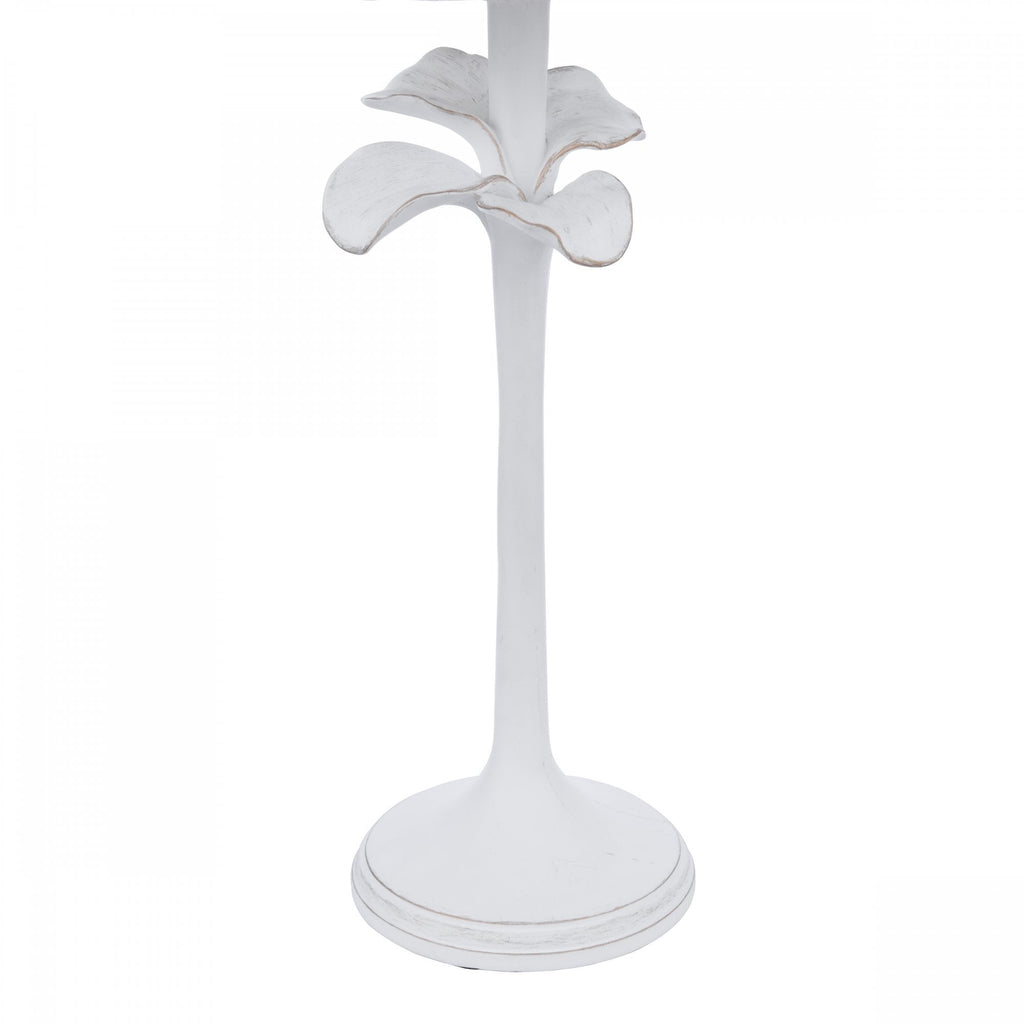 Eleni Table Lamp In Matt White Finish With Natural Linen Shade LA3756510-Q