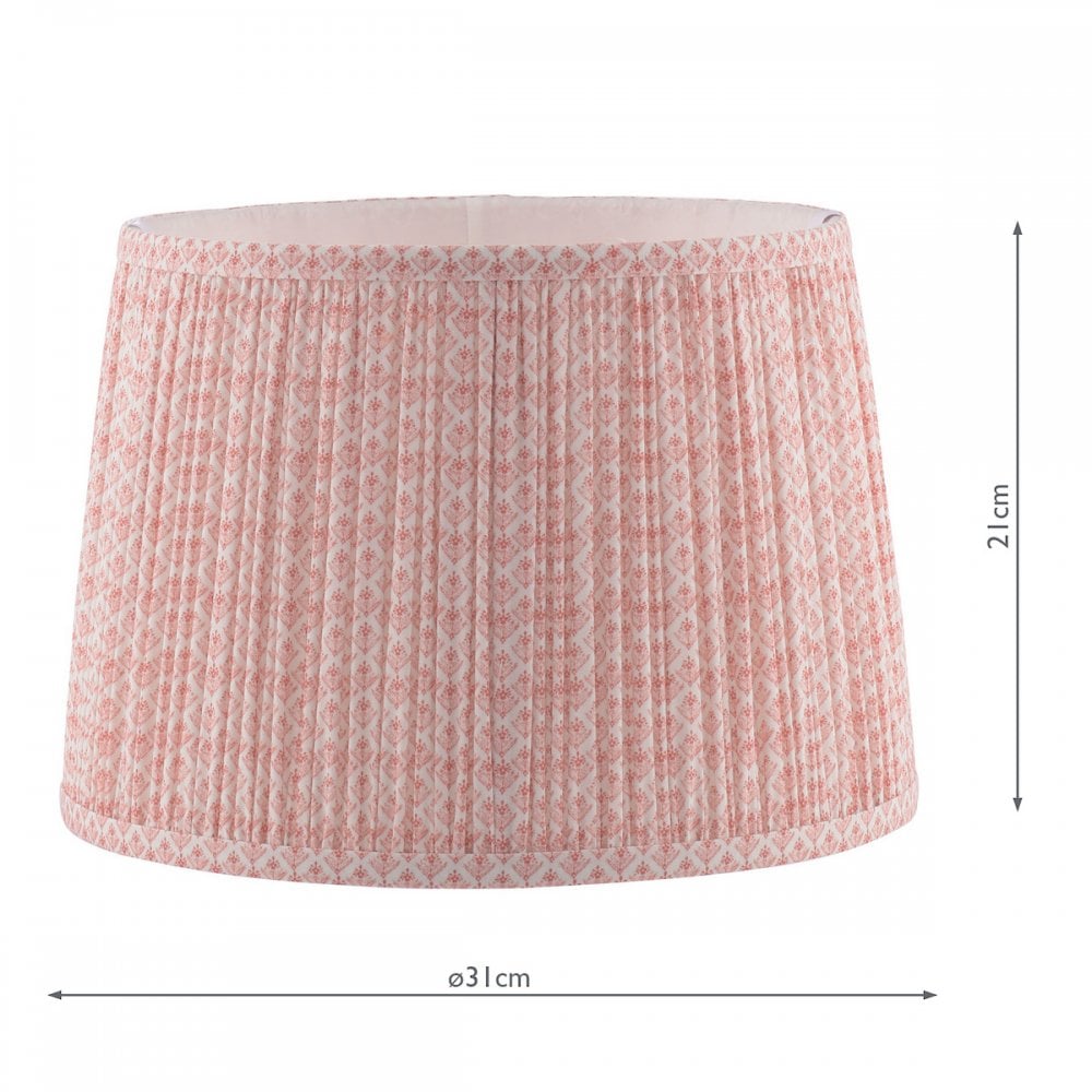 Gwendolen Pink Cotton Pattern Shade 30.5cm/12 inch LA3756077-Q