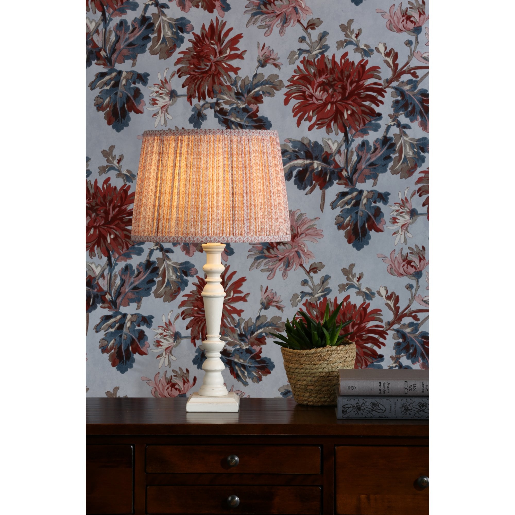 Gwendolen Pink Cotton Pattern Shade 30.5cm/12 inch LA3756077-Q