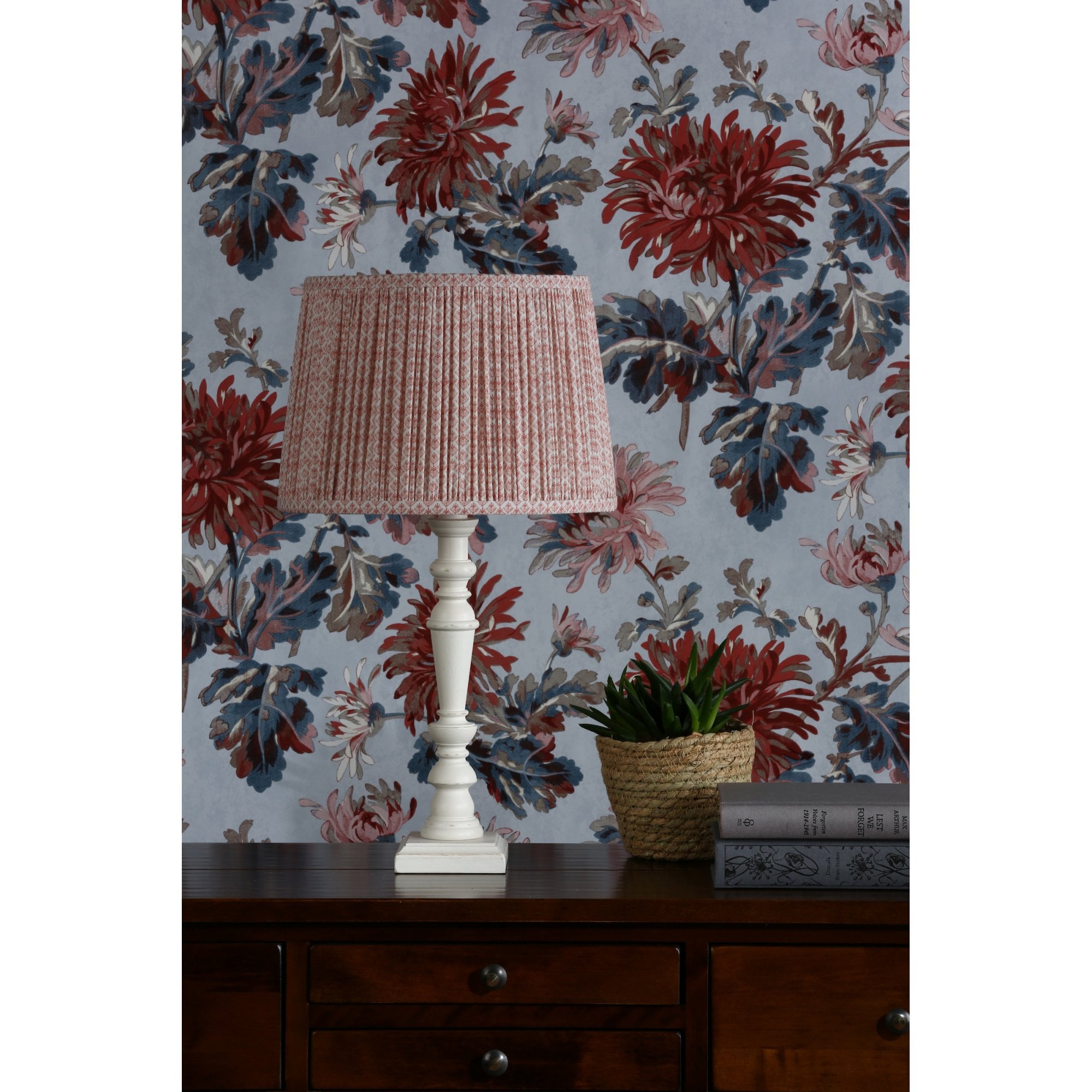 Gwendolen Pink Cotton Pattern Shade 30.5cm/12 inch LA3756077-Q