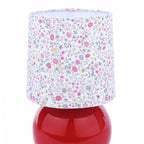Knowlton Pink Crackle Glaze Table Lamp With Cotton Shade LA3756617-Q