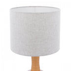 Padley Ceramic Table Lamp In Ochre With Natural Linen Shade LA3756519-Q