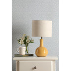 Padley Ceramic Table Lamp In Ochre With Natural Linen Shade LA3756519-Q