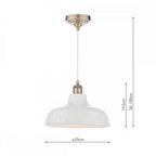 Pussywillow Ceiling Pendant Light In Antique Brass Finish With White Ceramic Shade LA3756622-Q
