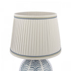 Stannard Elegant Blue Ceramic Table Lamp With Natural Faux Silk Shade LA3756620-Q