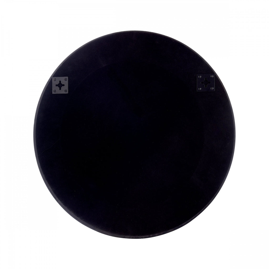 Cara Mirror Round Mirror In Mottled Bronze And Black Finish 60cm LA3756562-Q
