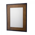 Cara Rectangular Mirror In Mottled Bronze And Black Finish 93x73cm LA3756563-Q