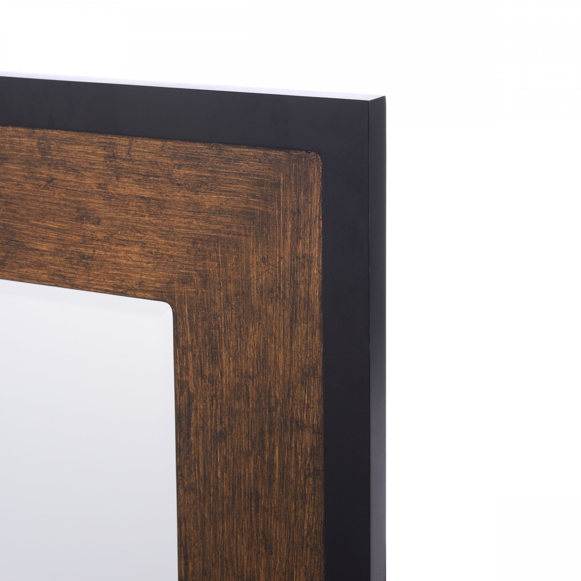 Cara Rectangular Mirror In Mottled Bronze And Black Finish 93x73cm LA3756563-Q