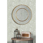 Clemence Round Mirror In Gold Leaf Finish 50cm LA3756122-Q