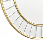 Clemence Round Mirror In Gold Leaf Finish 50cm LA3756122-Q