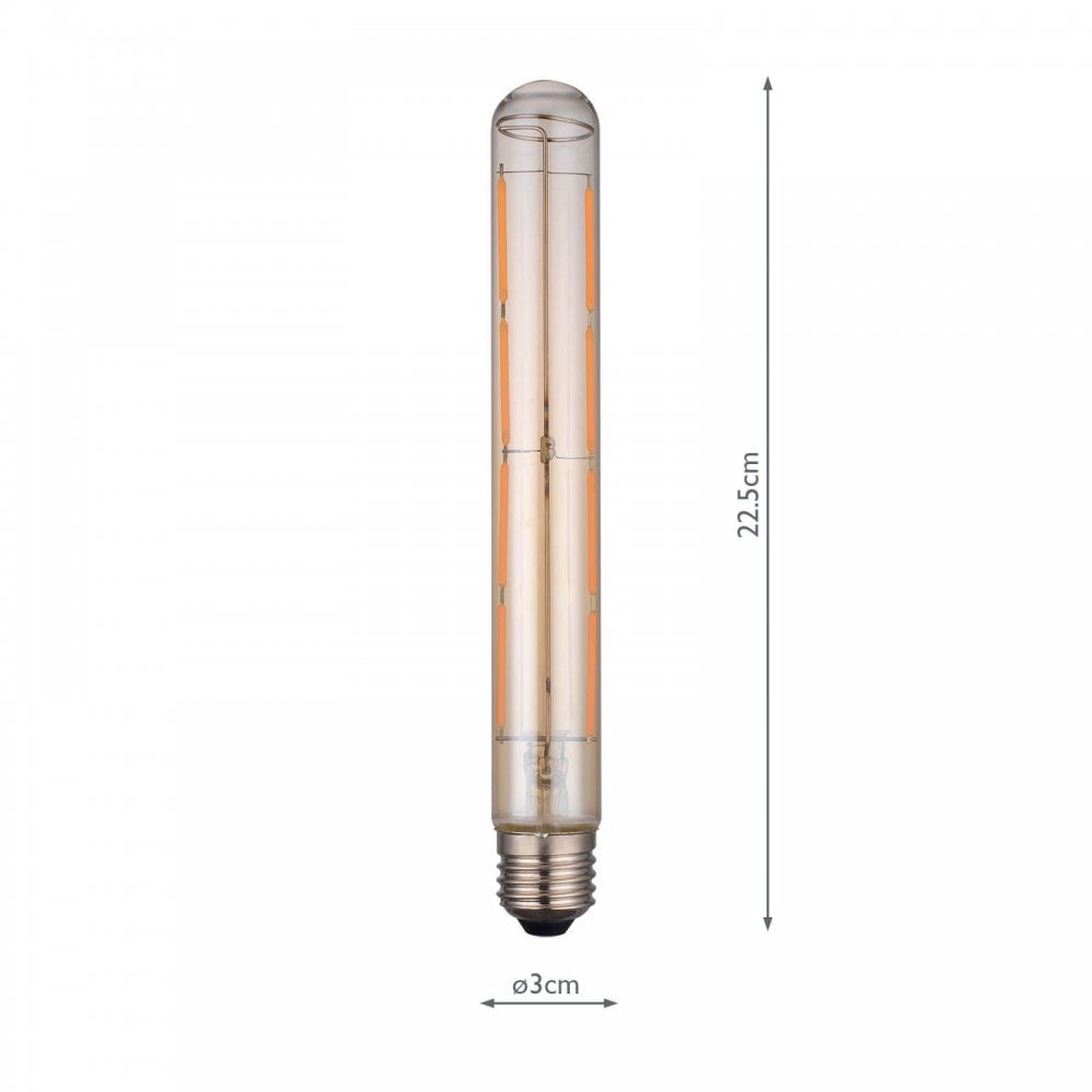 Vintage Dimmable Edison Screw LED Long Tube Lamp 6W 400LM 1800K