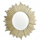 Lovell Round Mirror In Champagne Finish 99cm LA3589304-Q