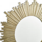 Lovell Round Mirror In Champagne Finish 99cm LA3589304-Q