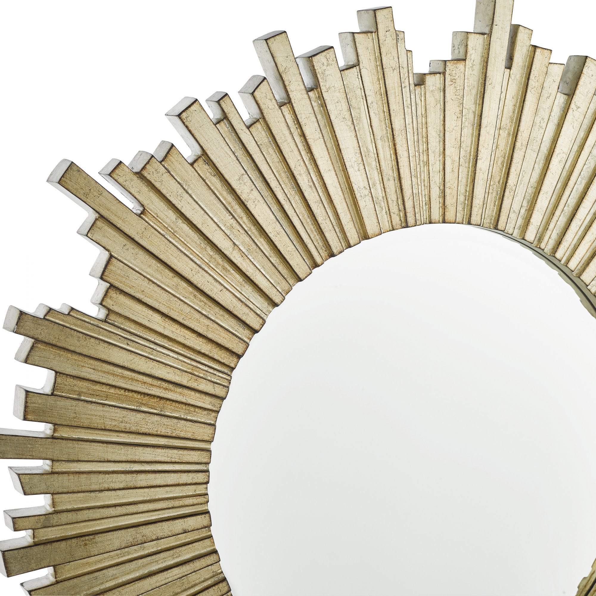 Lovell Round Mirror In Champagne Finish 99cm LA3589304-Q