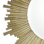 Lovell Round Mirror In Champagne Finish 99cm LA3589304-Q