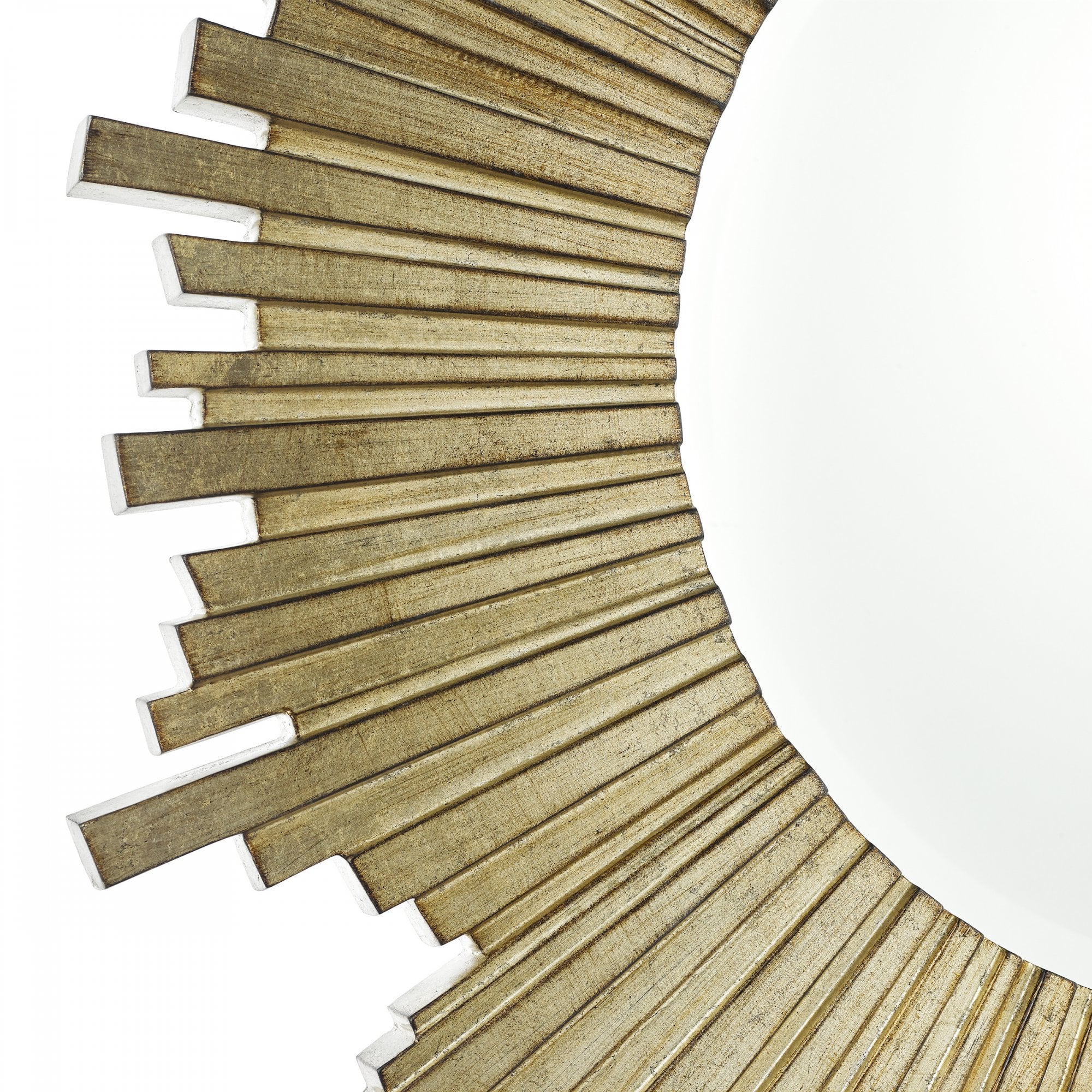 Lovell Round Mirror In Champagne Finish 99cm LA3589304-Q
