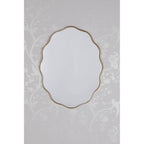 Medora Contemporary Oval Mirror In Matt Gold Finish LA3756499-Q
