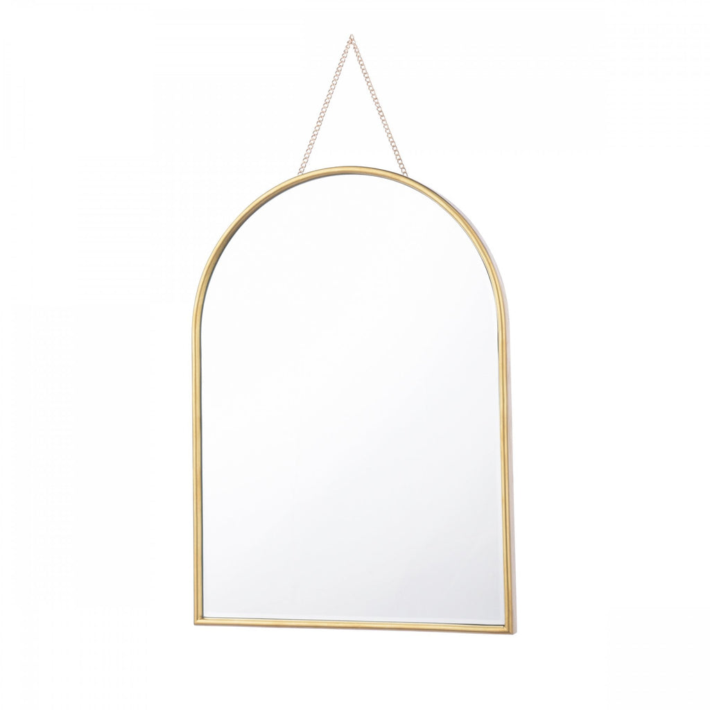 Roughton Hanging Mirror In Polished Brass Finish LA3756561-Q