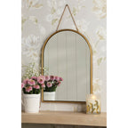 Roughton Hanging Mirror In Polished Brass Finish LA3756561-Q