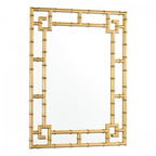 Shawford Rectangle Bamboo Mirror In Gold Finish LA3756030-Q