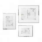 Alisa Set Of 3 Photo Frames In Polished Silver Finish LA3756483-Q