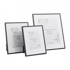 Alisa Set Of 3 Photo Frames In Matt Black Finish LA3756482-Q