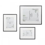 Alisa Set Of 3 Photo Frames In Matt Black Finish LA3756482-Q