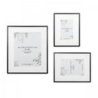 Alisa Set Of 3 Photo Frames In Matt Black Finish LA3756482-Q