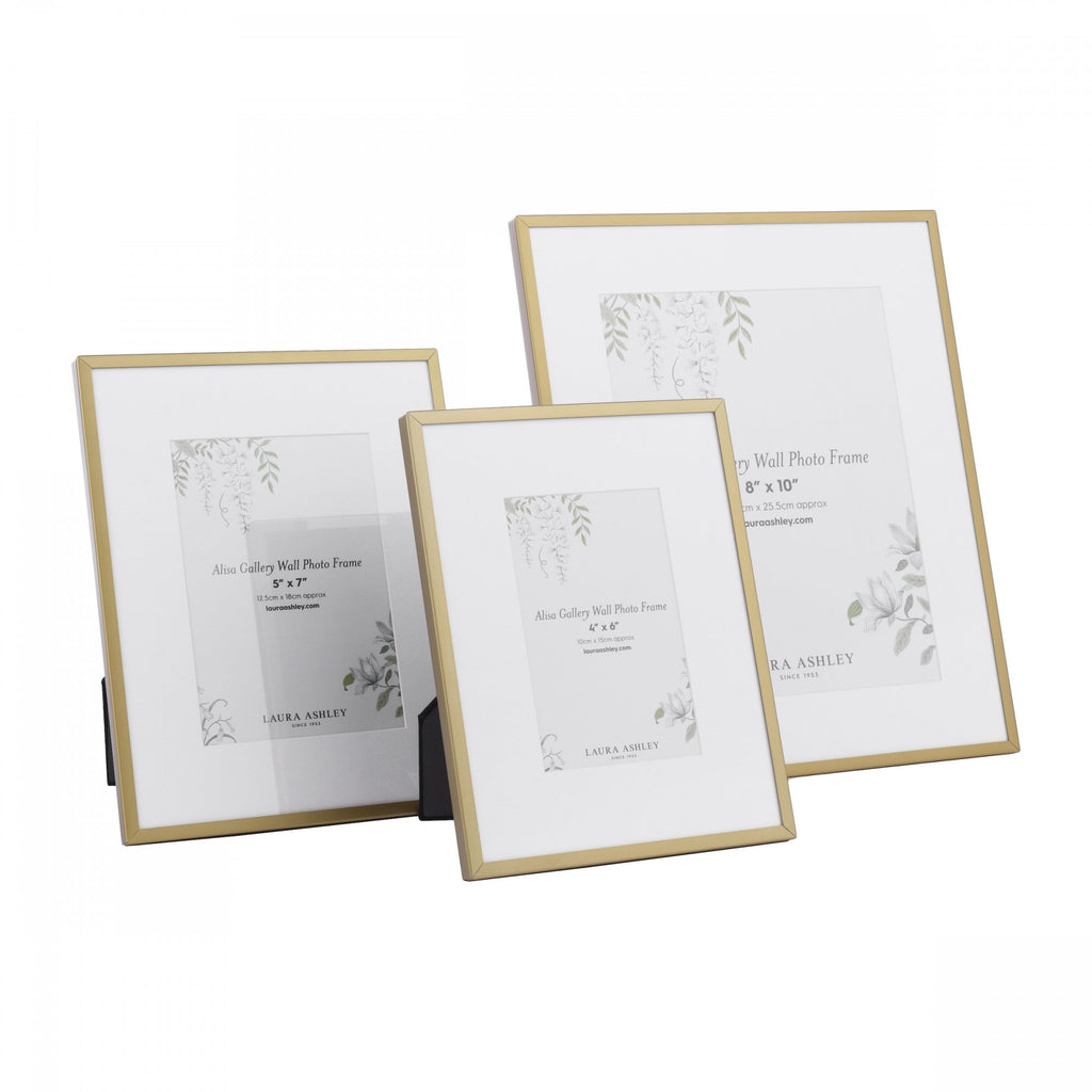 Alisa Set Of 3 Photo Frames In Polished Gold Finish LA3756481-Q