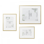 Alisa Set Of 3 Photo Frames In Polished Gold Finish LA3756481-Q