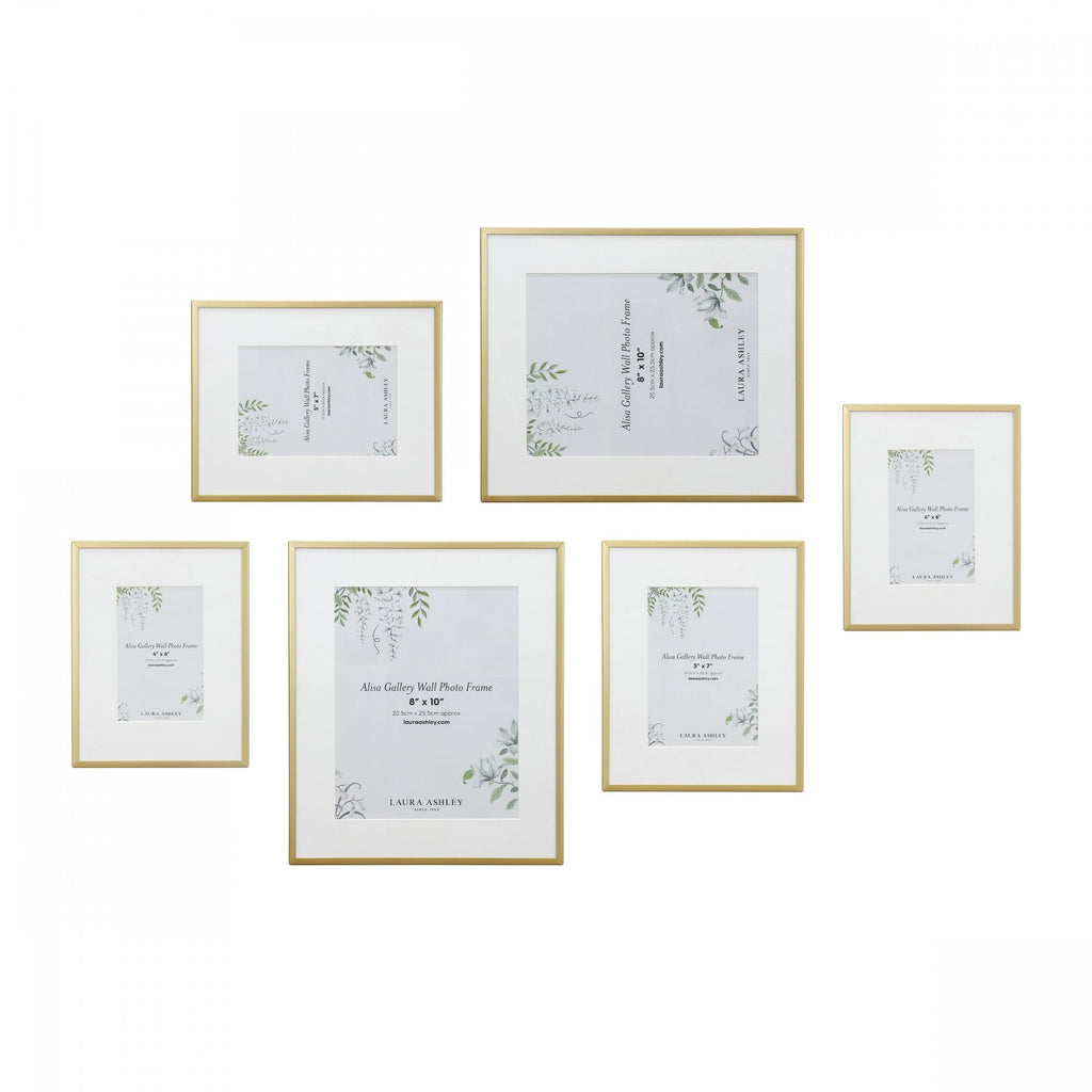 Alisa Set Of 6 Photo Frames In Polished Gold Finish LA3756548-Q