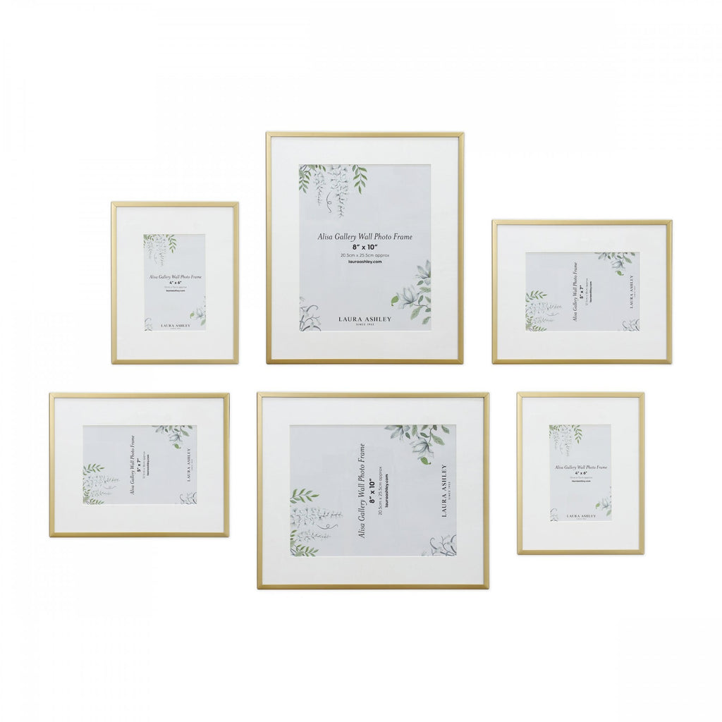 Alisa Set Of 6 Photo Frames In Polished Gold Finish LA3756548-Q