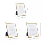Alisa Set Of 6 Photo Frames In Polished Gold Finish LA3756548-Q