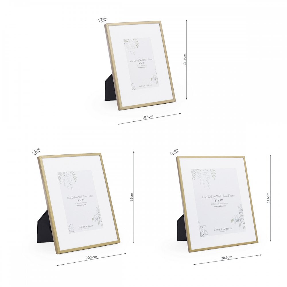 Alisa Set Of 6 Photo Frames In Polished Gold Finish LA3756548-Q