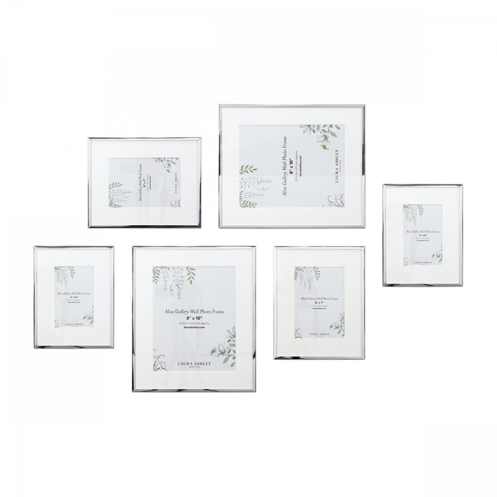 Alisa Set Of 6 Photo Frames In Polished Silver Finish LA3756546-Q