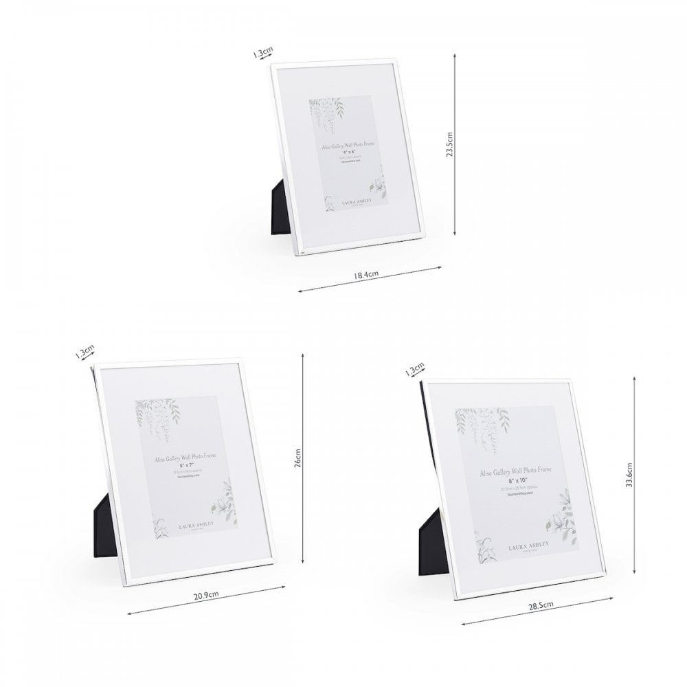 Alisa Set Of 6 Photo Frames In Polished Silver Finish LA3756546-Q