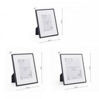Alisa Set Of 6 Photo Frames In Matt Black Finish LA3756547-Q