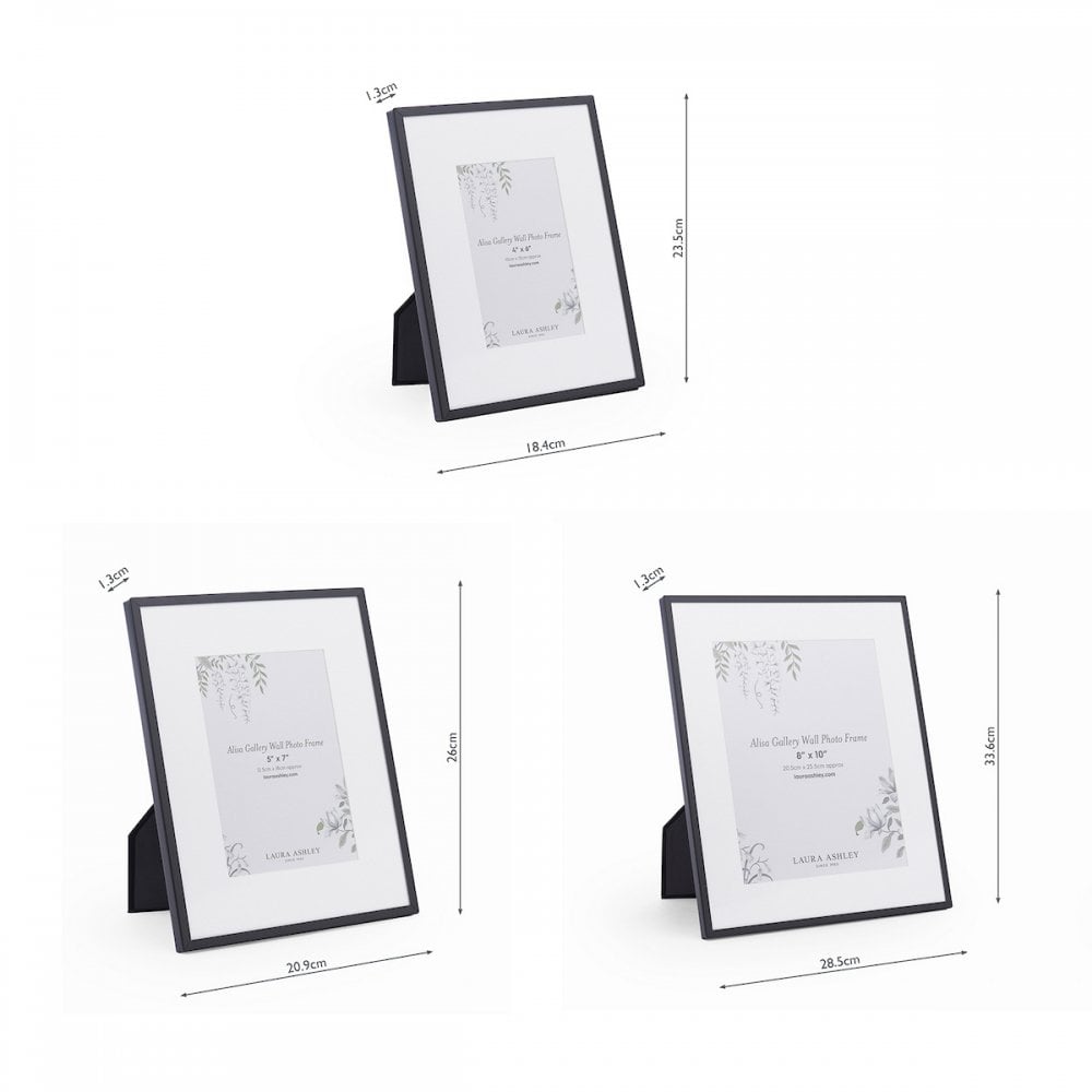 Alisa Set Of 6 Photo Frames In Matt Black Finish LA3756547-Q